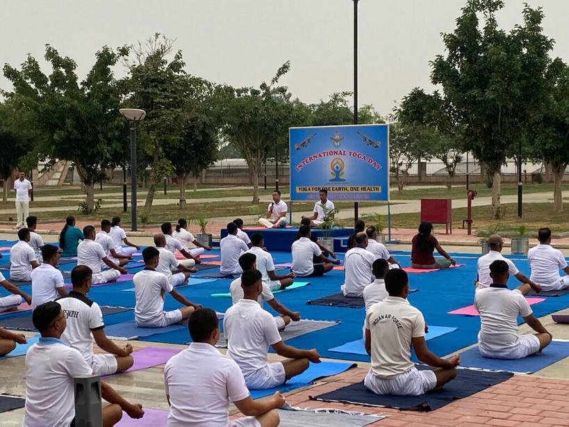 ਏਅਰ ਫੋਰਸ ਸਟੇਸ਼ਨ ਆਦਮਪੁਰ ਨੇ ਜੰਗ-ਏ-ਆਜ਼ਾਦੀ ਵਿੱਚ 11ਵਾਂ ਅੰਤਰਰਾਸ਼ਟਰੀ ਯੋਗ ਦਿਵਸ ਮਨਾਇਆ।